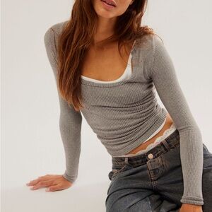 Free people clean slate seamless layering top